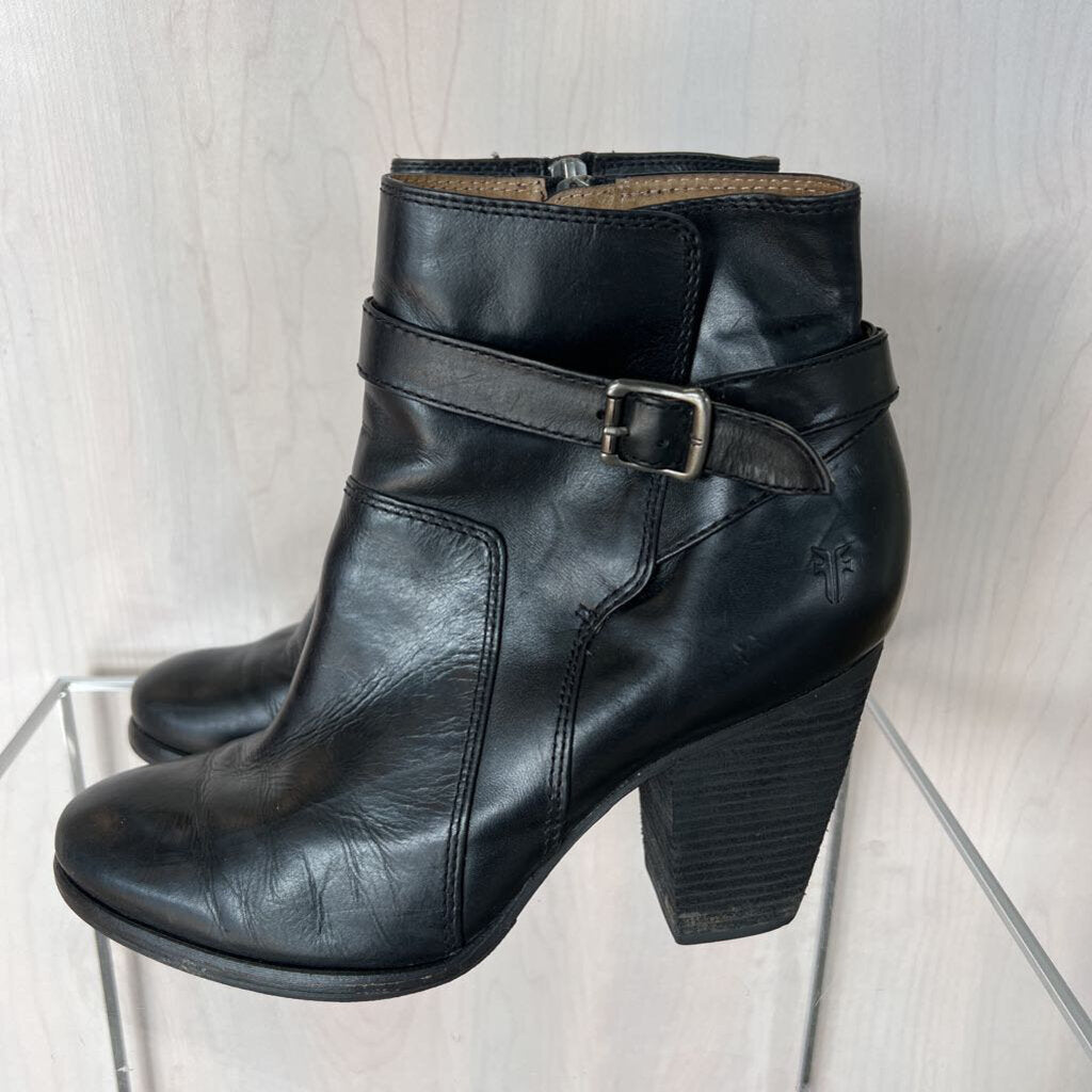 Frye Black Heeled Booties 10.0