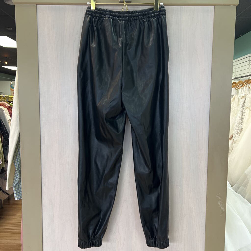 Divided Faux Leather Joggers 6