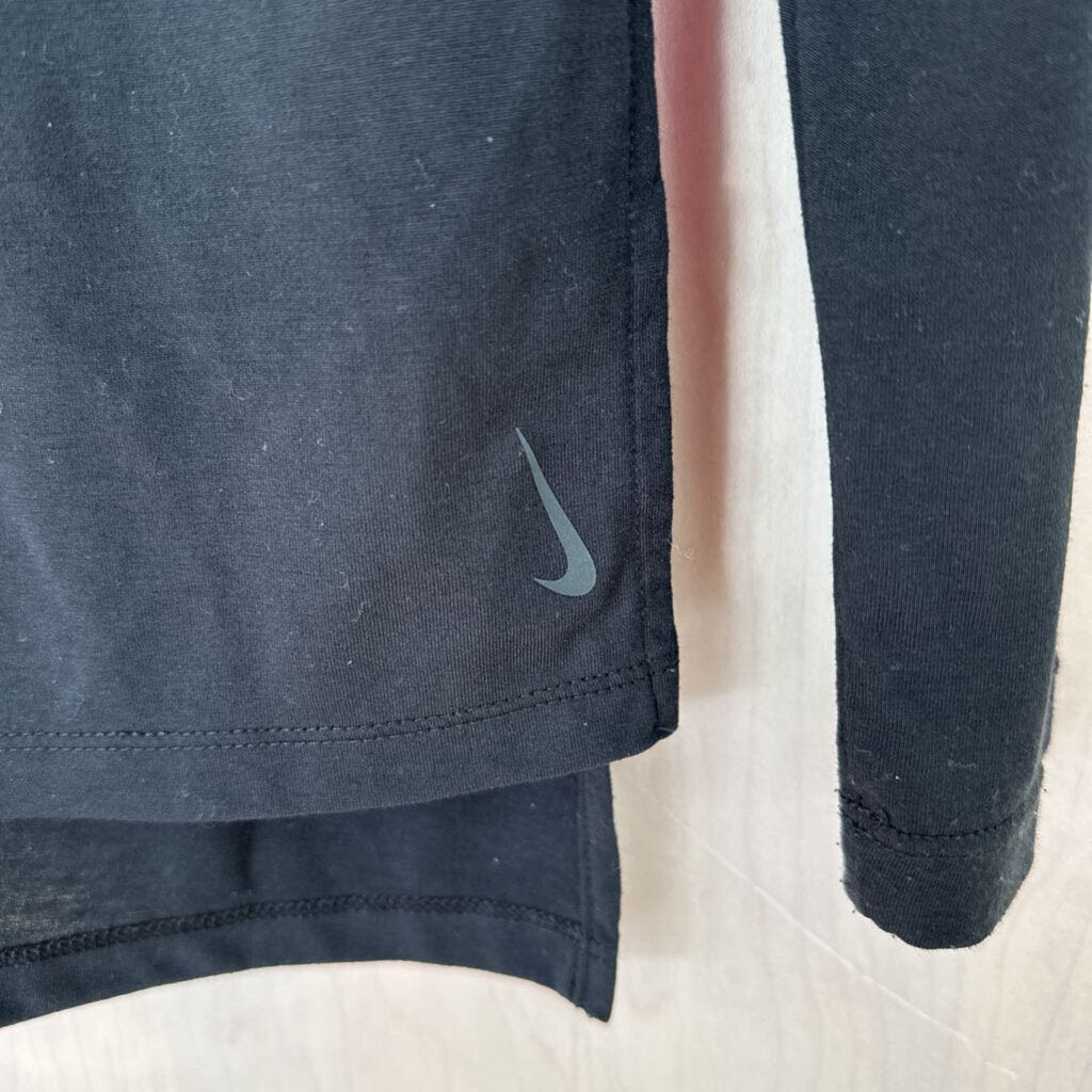 Nike Black Longsleeve with Split Hem Extra Small