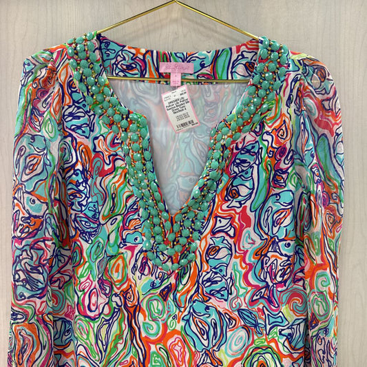 Lilly Pulitzer Saemus Beaded Silk Dress Tunic