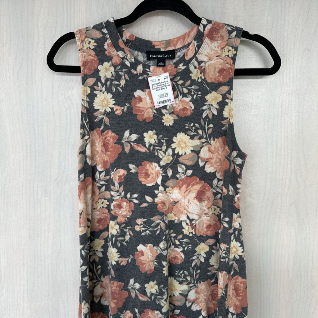 Fortune & Ivy Floral Printed Dress Small