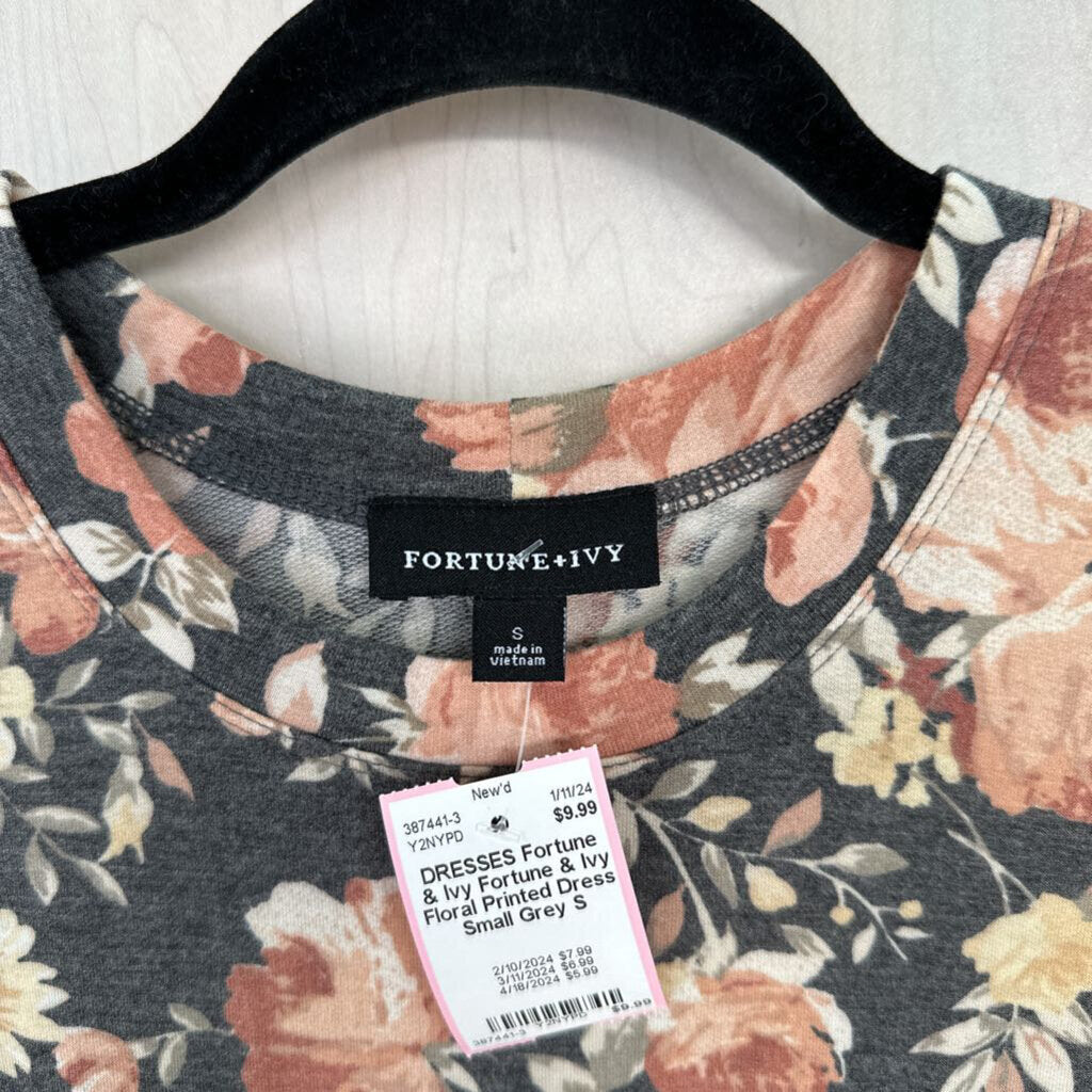 Fortune & Ivy Floral Printed Dress Small