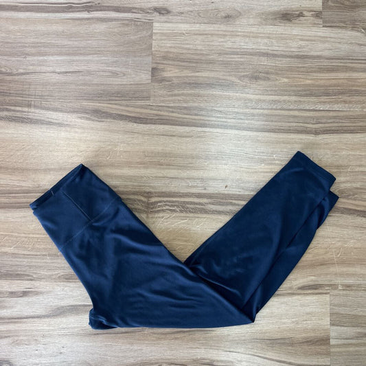 Girlfriend Collective Navy Cropped Leggings Small