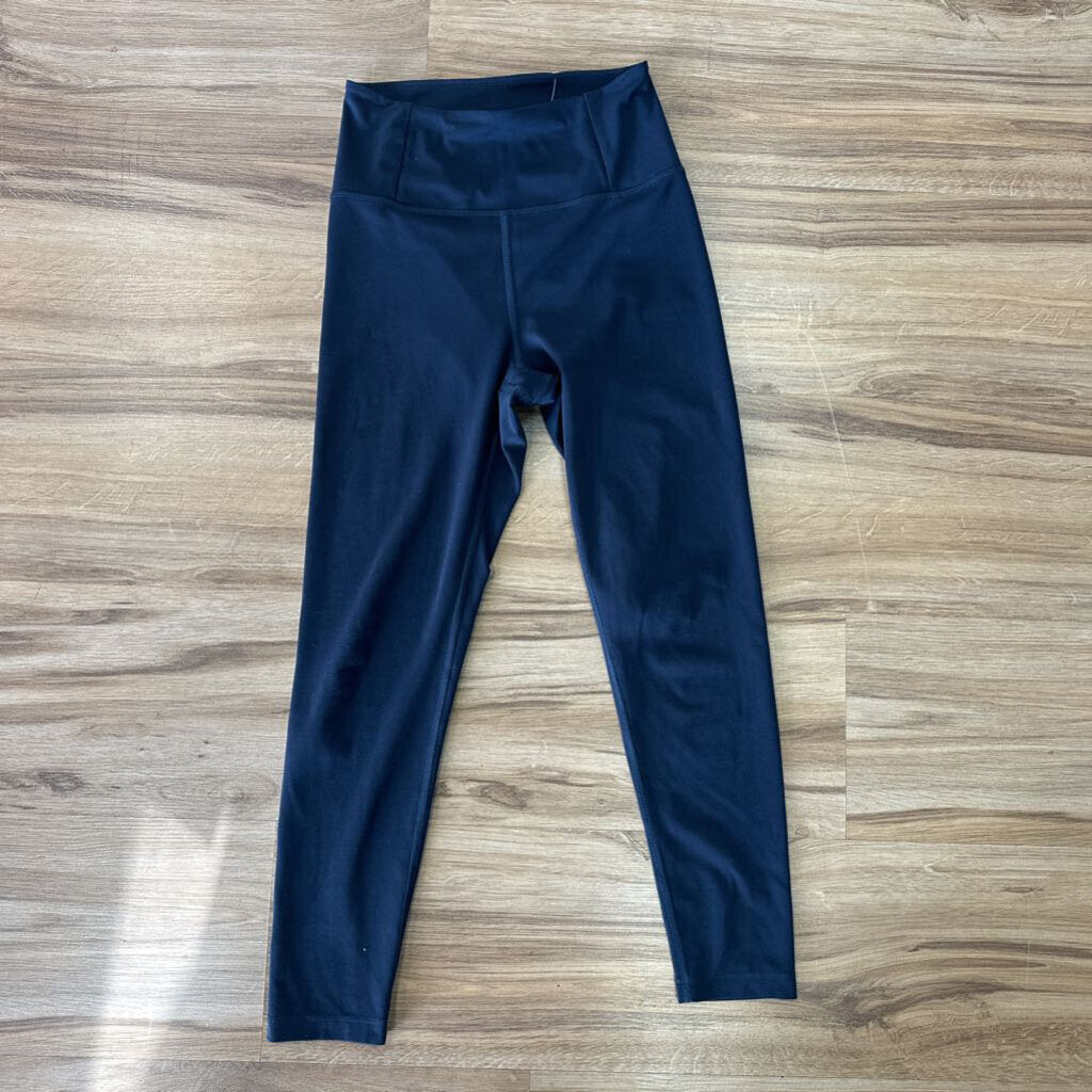 Girlfriend Collective Navy Cropped Leggings Small