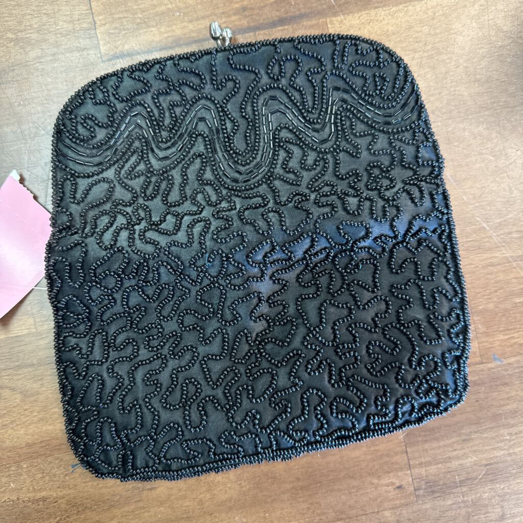 Vintage Beaded Foldover Bag