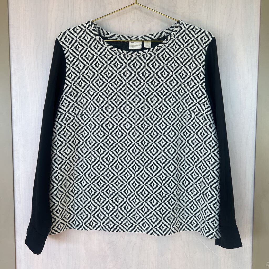 Chico's Diamond Print Longsleeve Top 2