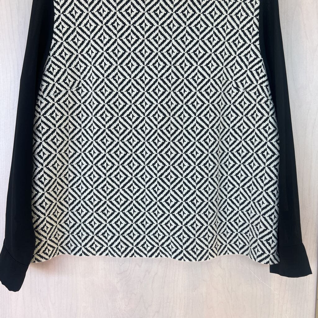 Chico's Diamond Print Longsleeve Top 2