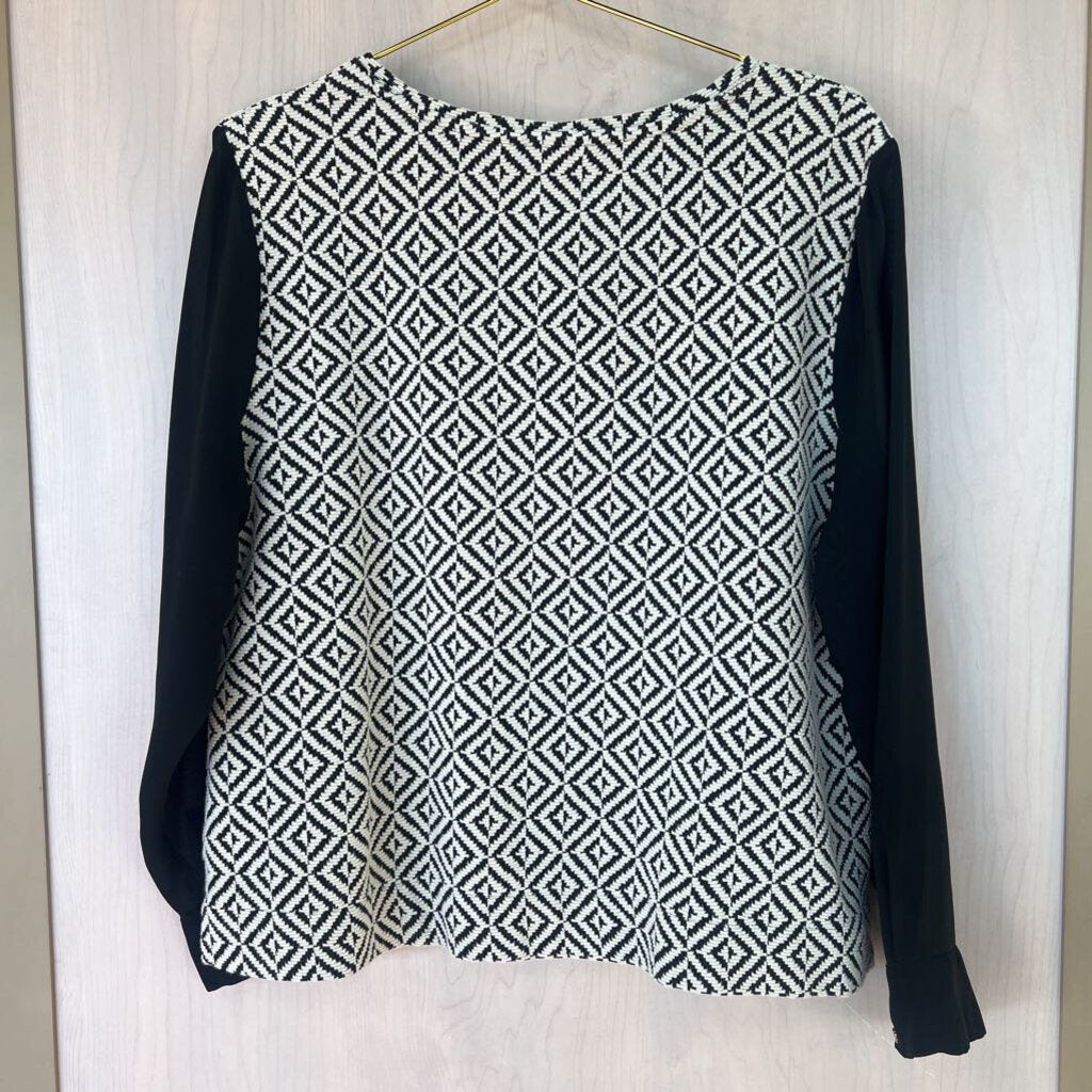 Chico's Diamond Print Longsleeve Top 2