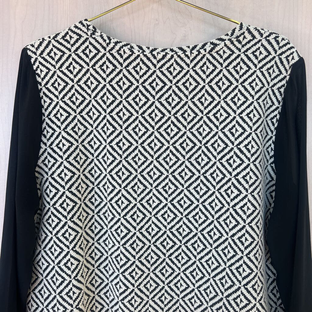 Chico's Diamond Print Longsleeve Top 2