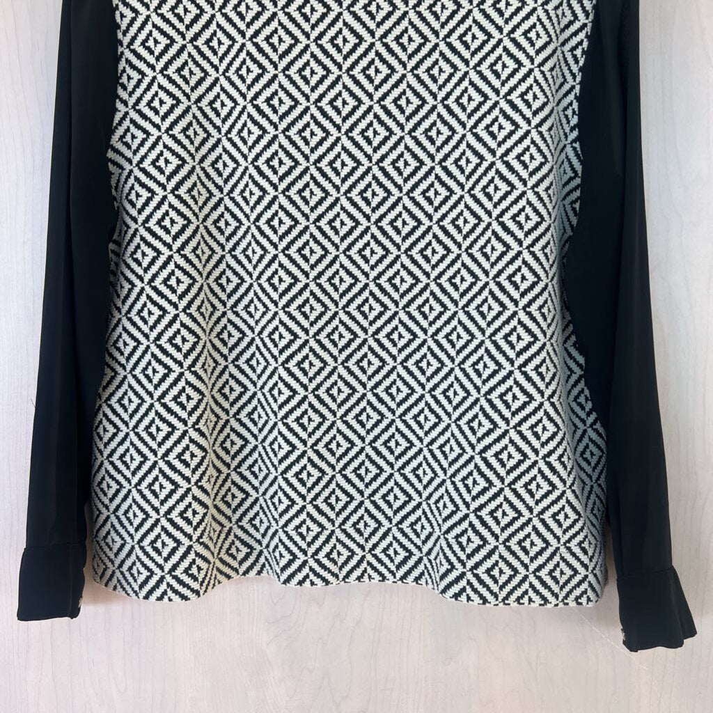 Chico's Diamond Print Longsleeve Top 2