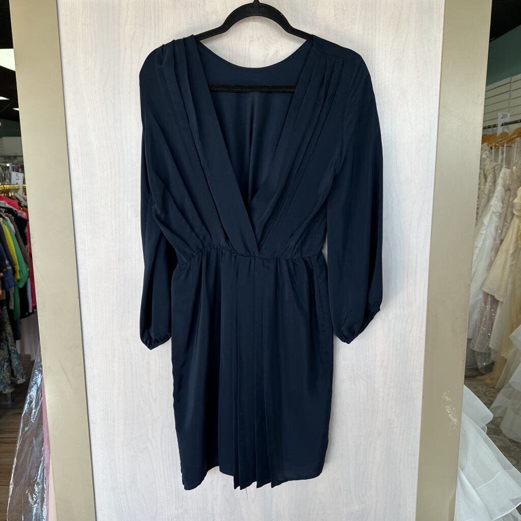 Amanda Uprichard 100% Silk V-Neck Dress Small
