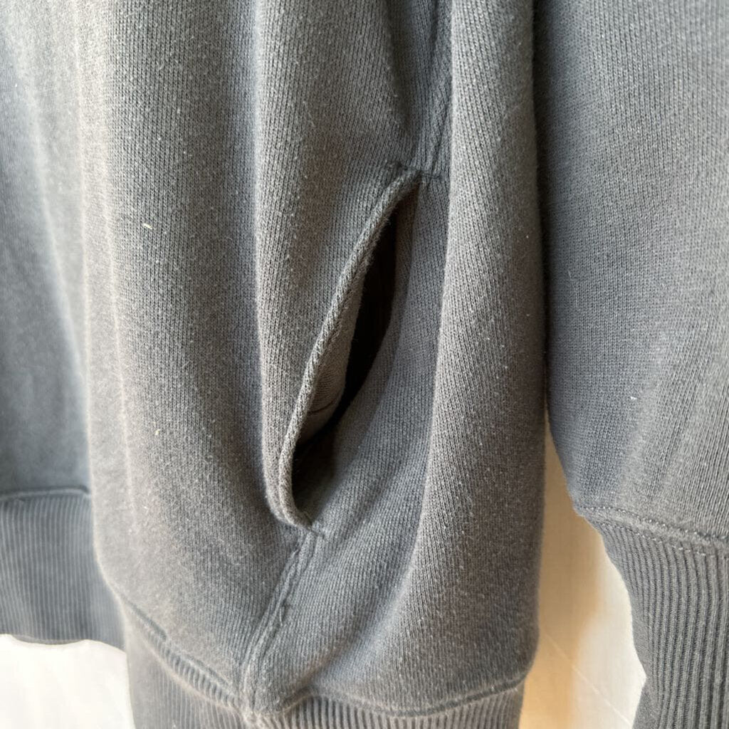 Aerie Grey Oversized Long Sleeve Turtleneck Sweatshirt Extra Small