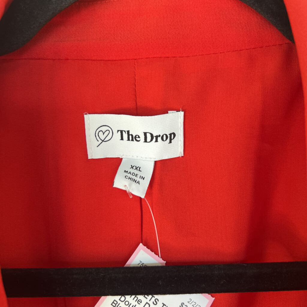 The Drop Red Double Breasted Blazer Extra Extra Large