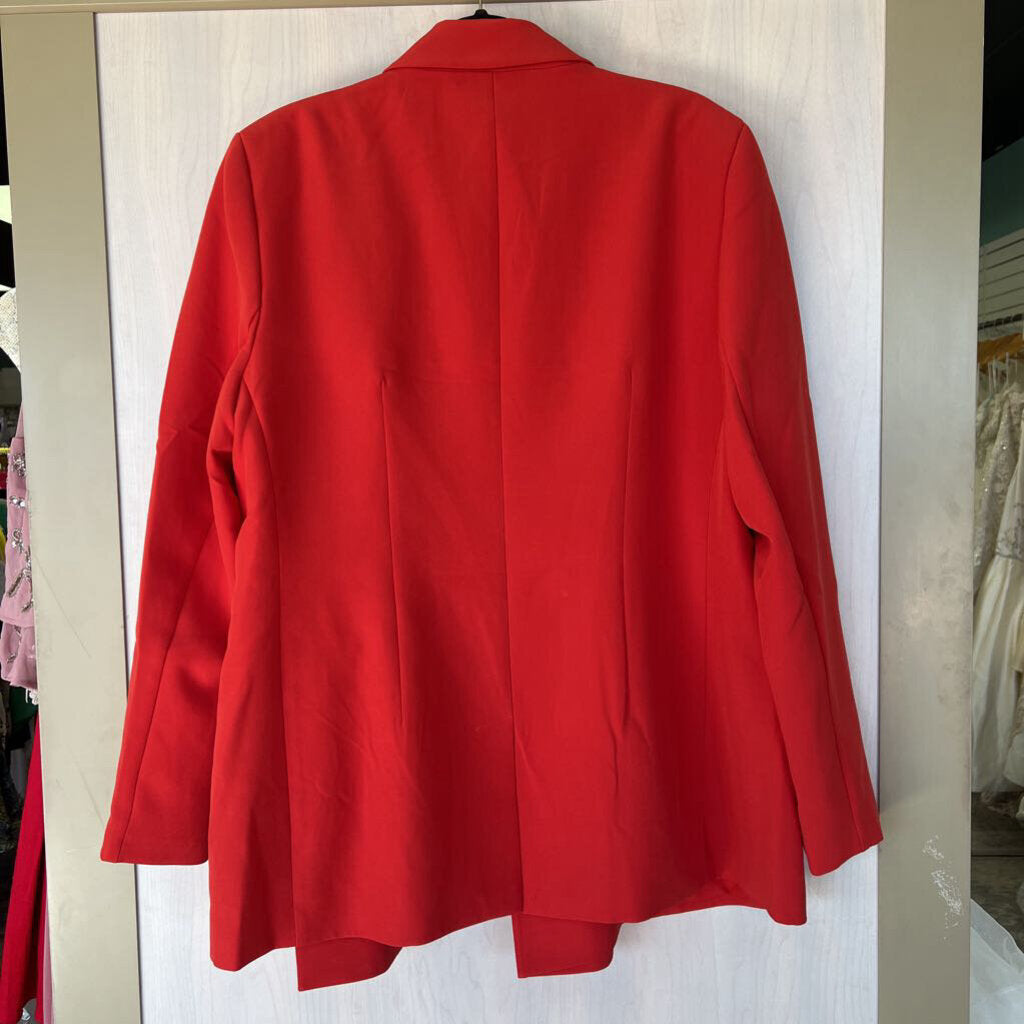 The Drop Red Double Breasted Blazer Extra Extra Large