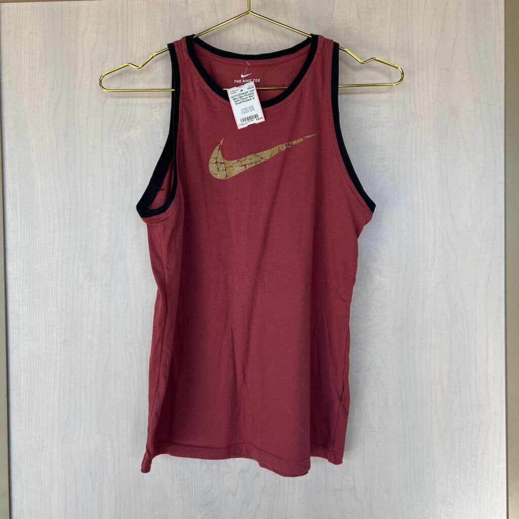 Nike Reddish Gold Check Shirt Small
