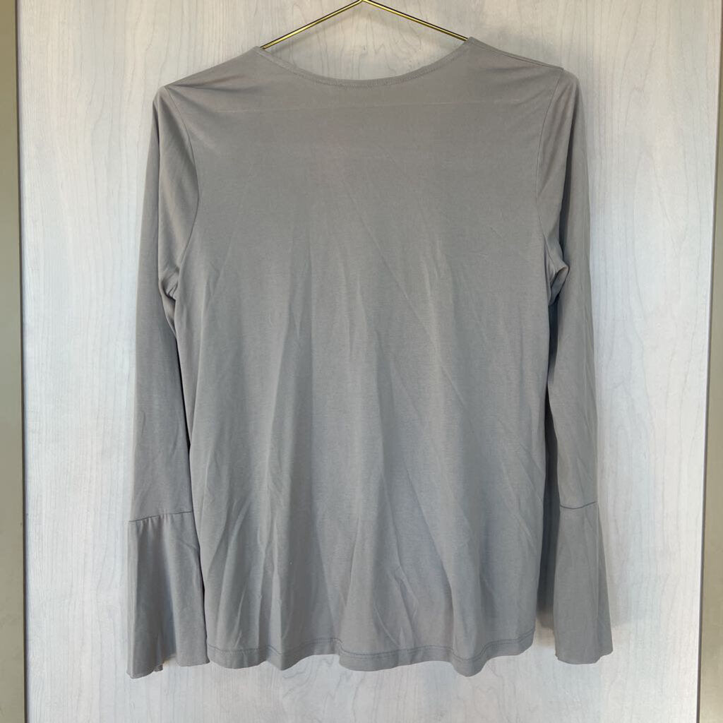 Beige Wrap Longsleeve Top Small