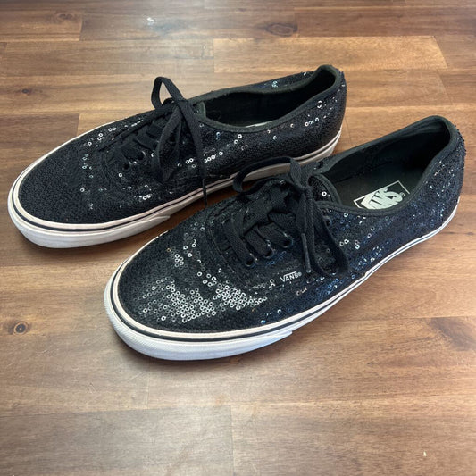 Vans Black Sequin Low Top Sneakers 11