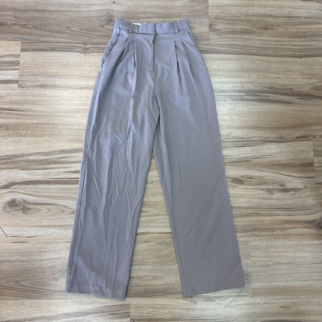 Grey Wide Leg Trousers 0