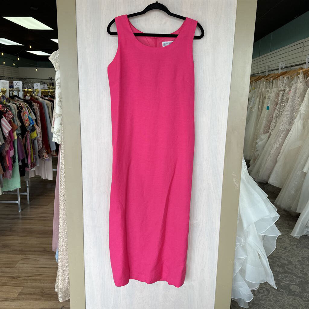 Vintage Hot Pink Maxi Dress 12