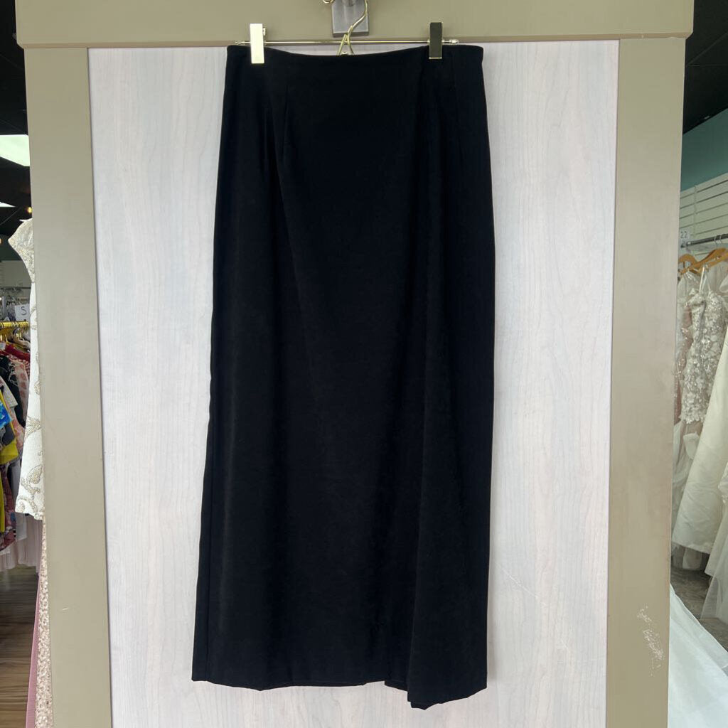 Black Suede Maxi Skirt 8