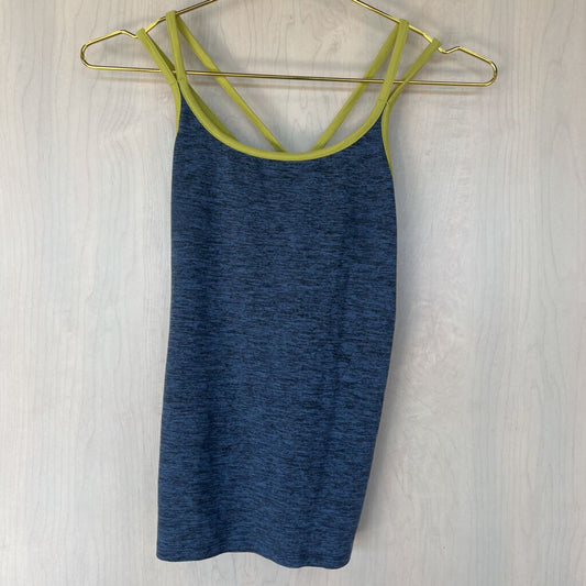 Aerie Navy Athletic Tank With Lime Green Trim Small