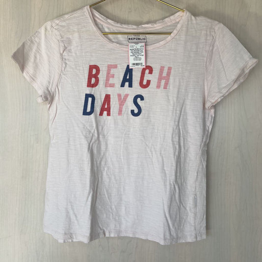 For The Republic Pink 'Beach Days' Graphic Tee Large