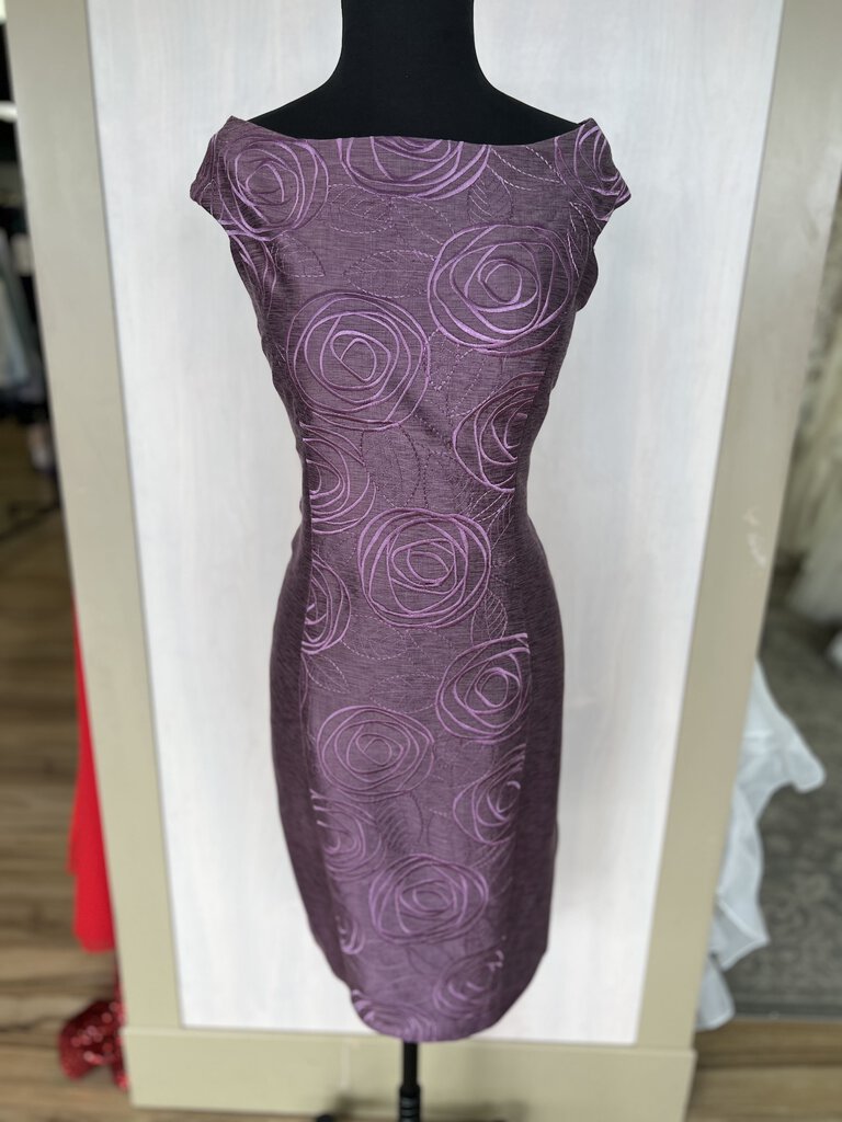 Siri Purple Embroidered Detail Dress 10