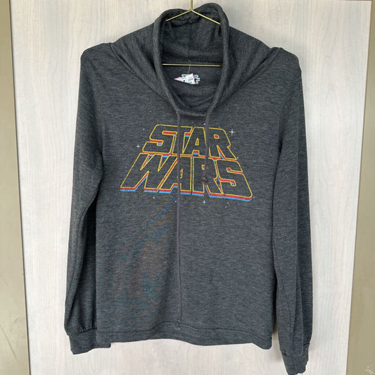 Star Wars Grey Graphic Long Sleeve Pullover Small