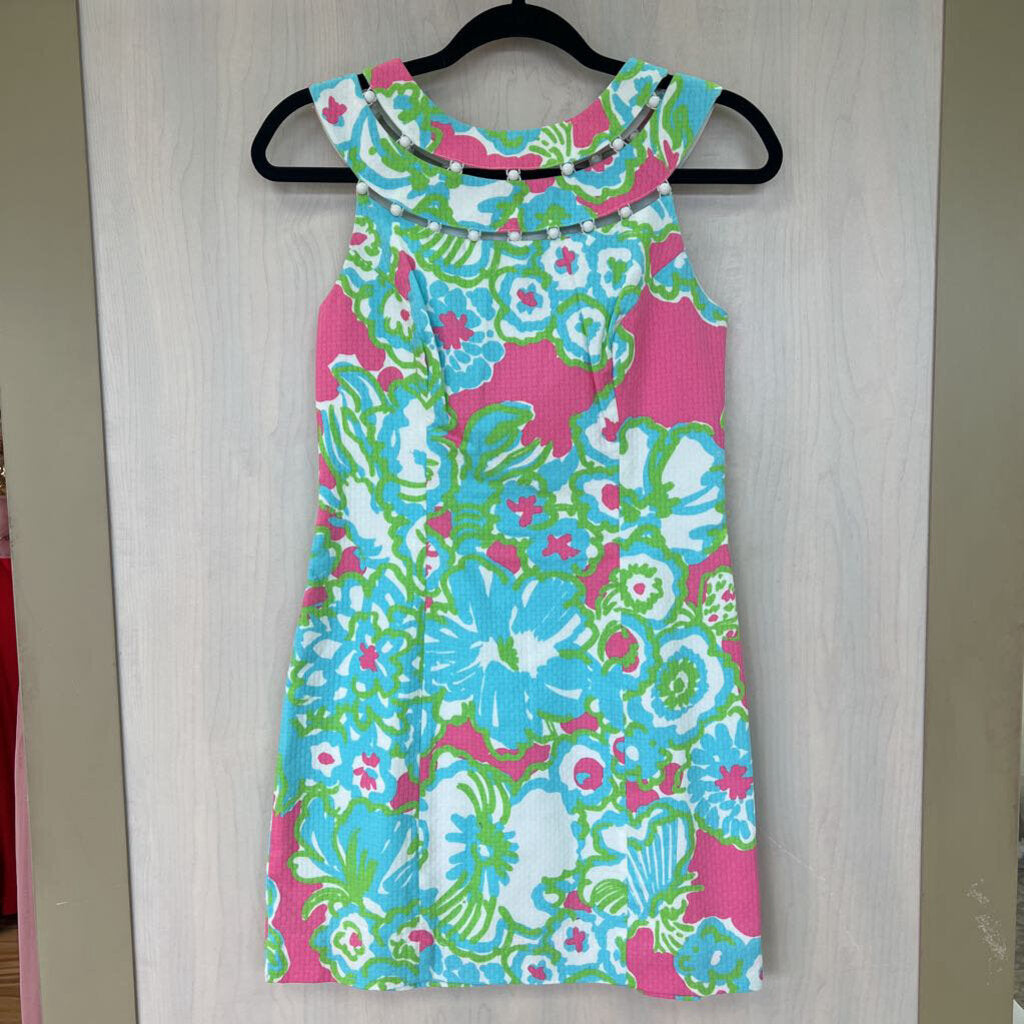 Lilly Pulitzer High Neck Printed Dress 00