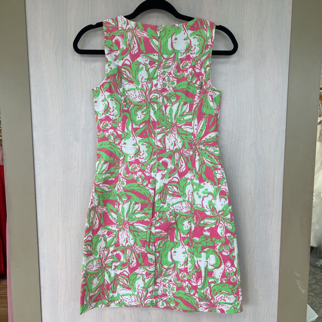 Lilly Pulitzer Lace Applique Shift Dress 0