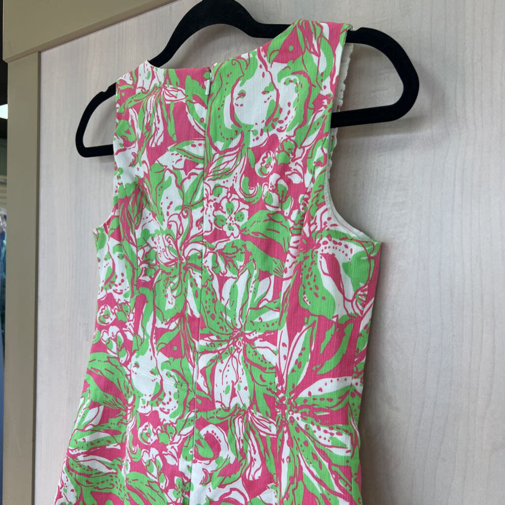 Lilly Pulitzer Lace Applique Shift Dress 0